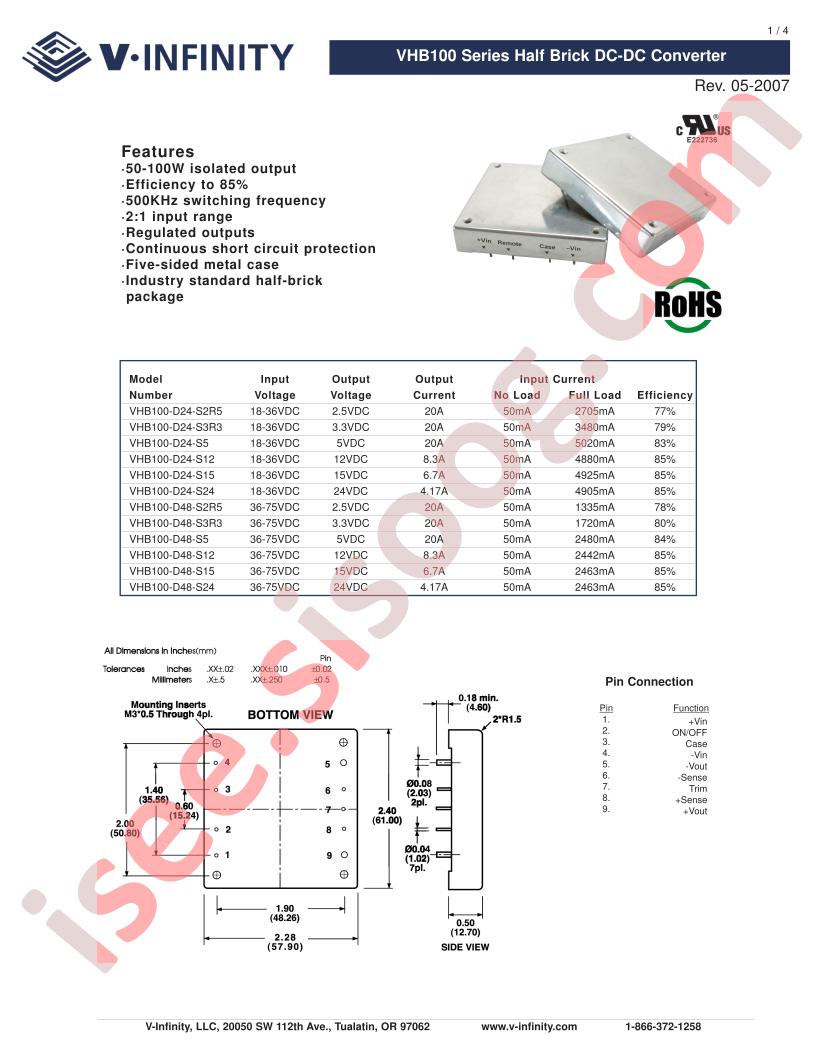 VHB100-D24-S24