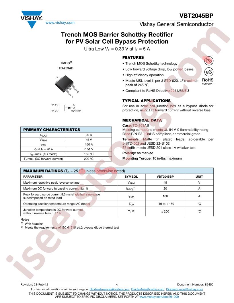 VBT2045BP