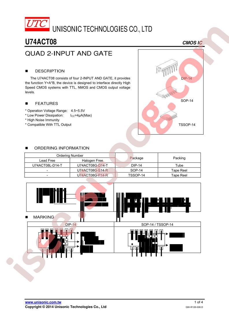 U74ACT08G-P14-R