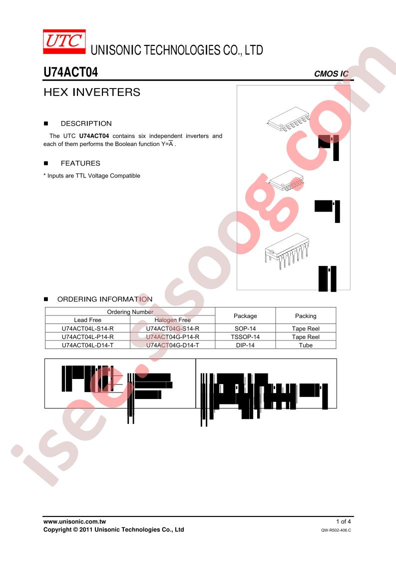 U74ACT04L-P14-R