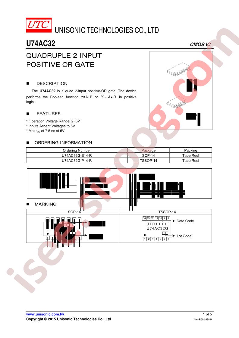 U74AC32G-P14-R