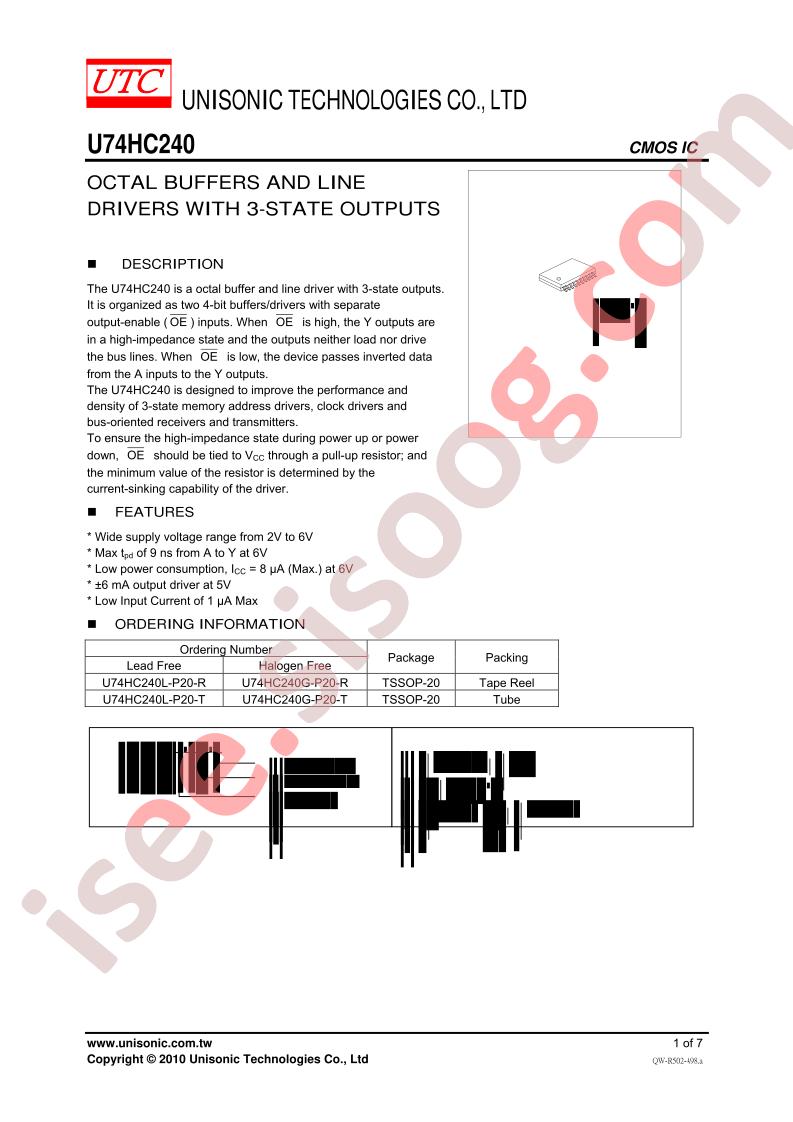 U74HC240L-P20-T