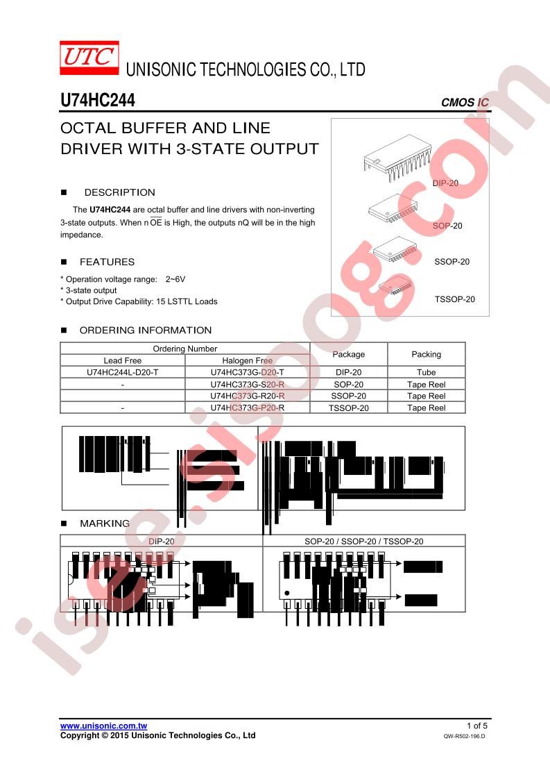 U74HC244L-D20-T