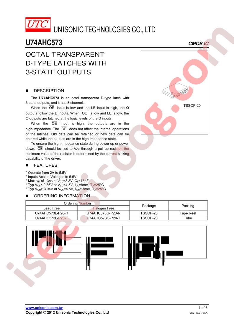 U74AHC573G-P20-T
