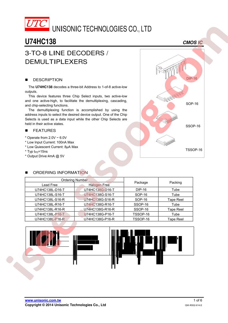 U74HC138L-R16-R