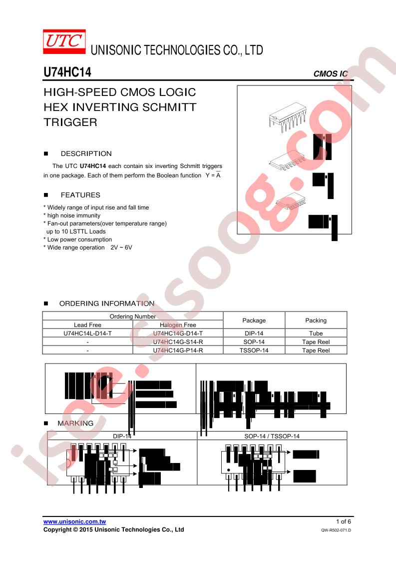 U74HC14G-S14-R