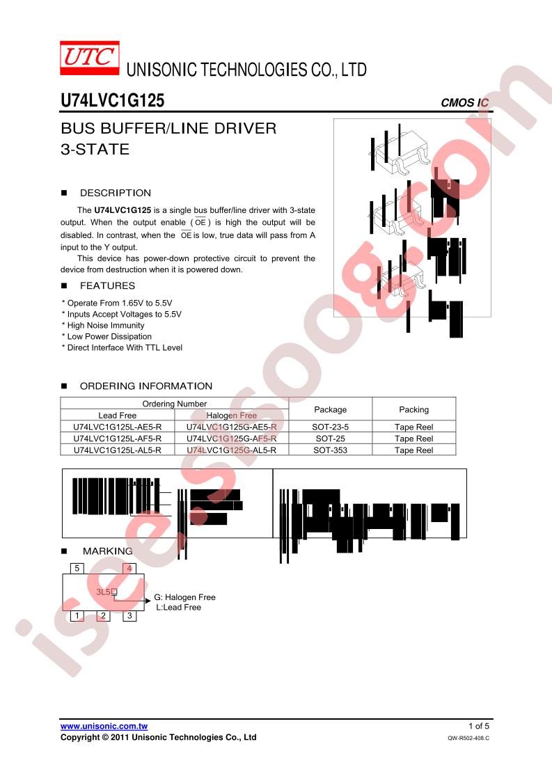 U74LVC1G125G-AL5-R
