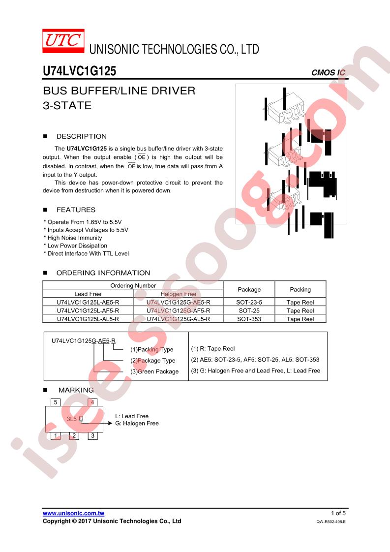 U74LVC1G125G-AE5-R