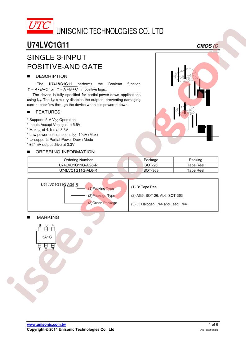 U74LVC1G11G-AG6-R