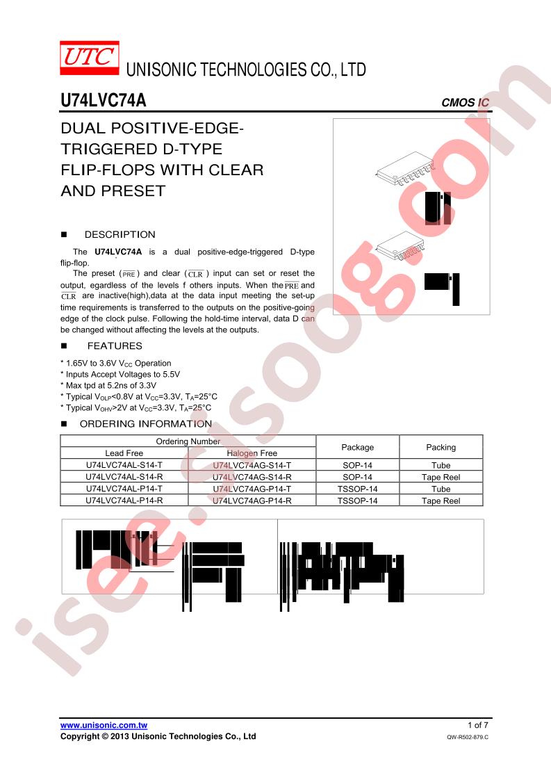 U74LVC74AL-P14-T