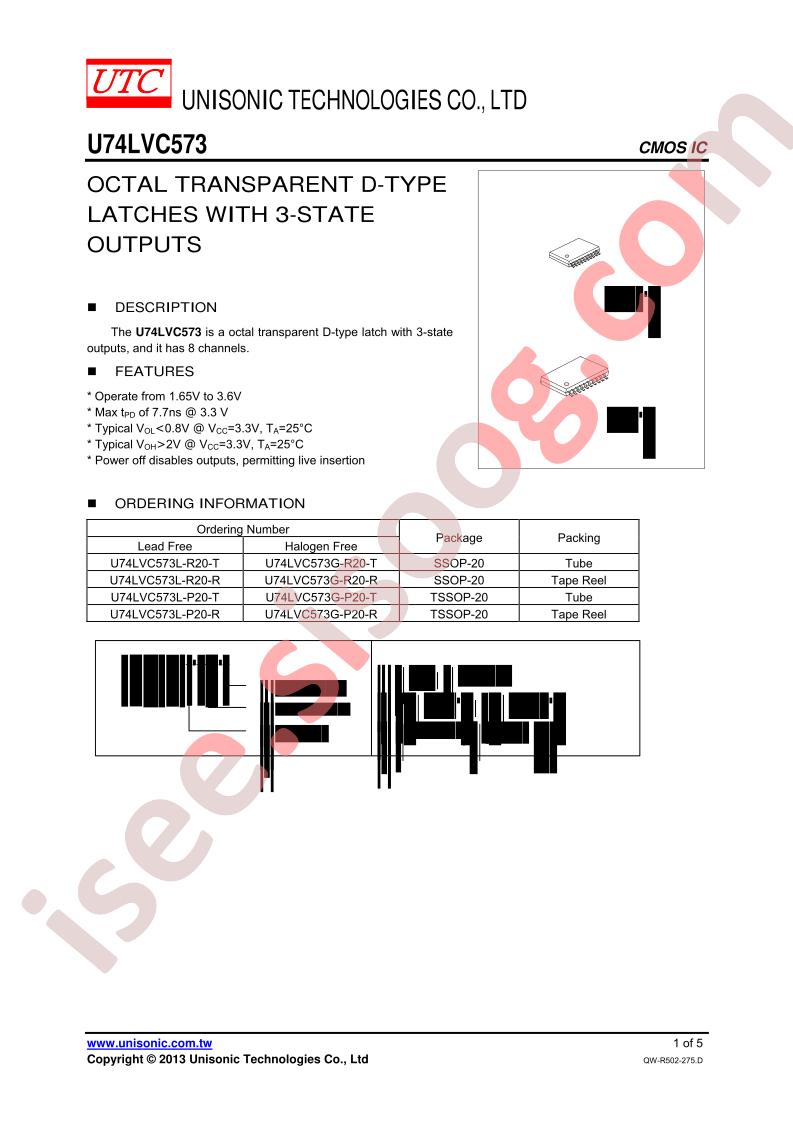 U74LVC573L-P20-R