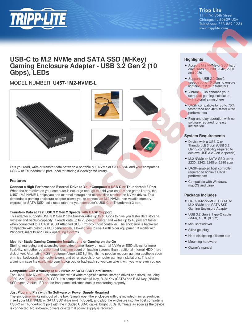 U457-1M2-NVME-L