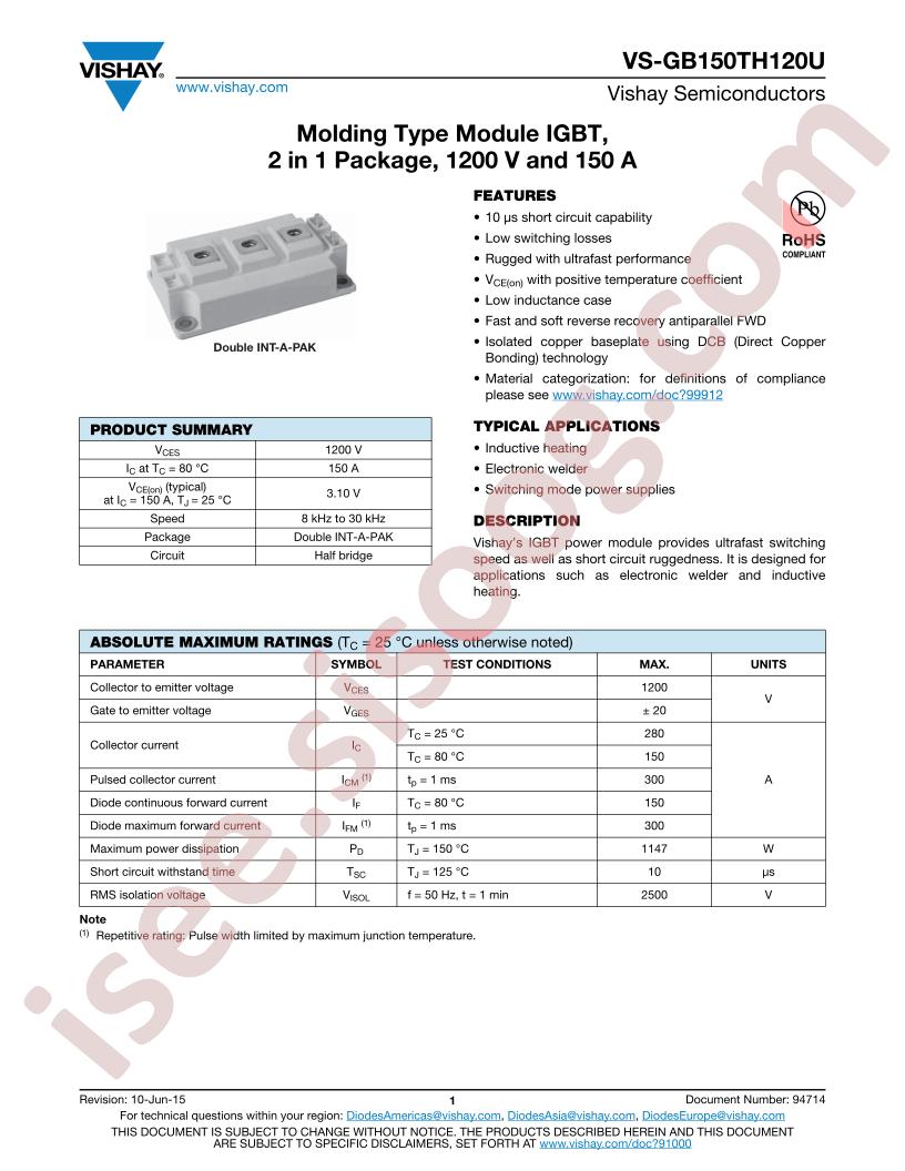 VS-GB150TH120U