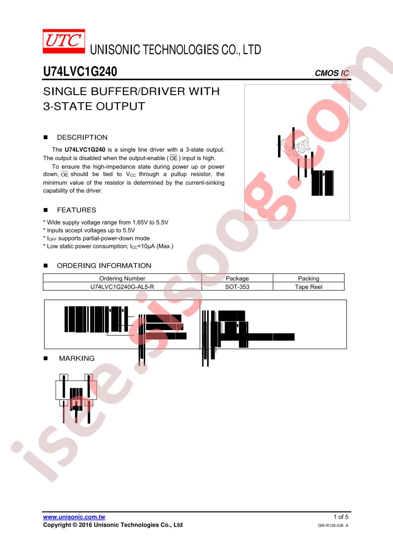 U74LVC1G240G-AL5-R