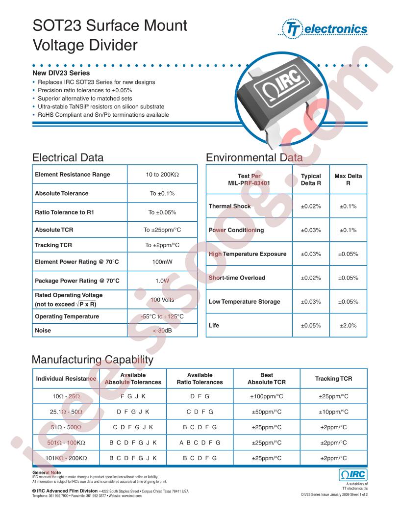 SOT-DIV23LF-02-50R1-1002J