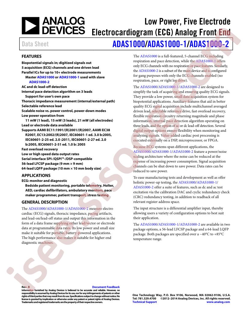 ADAS1000BCPZ