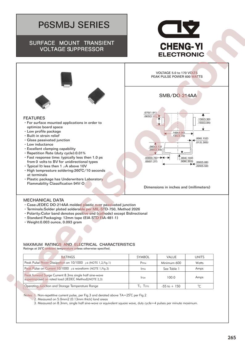 P6SMBJ8.5A