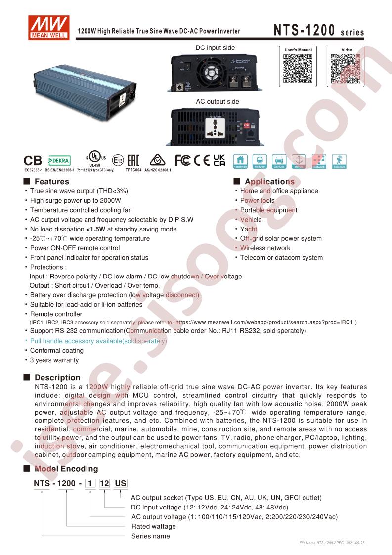 NTS-1200-112GFCI