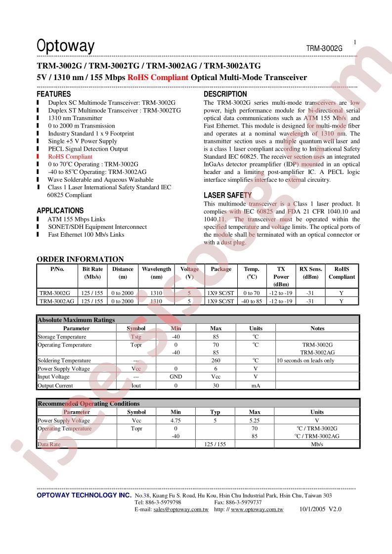 TRM-3002AG