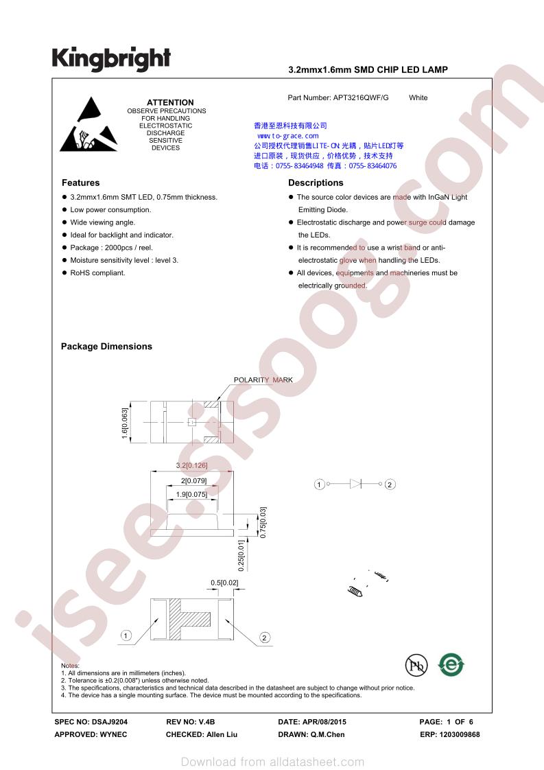 APT3216QWF-G