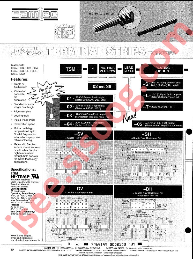 TSM-134-03-T-DV-A