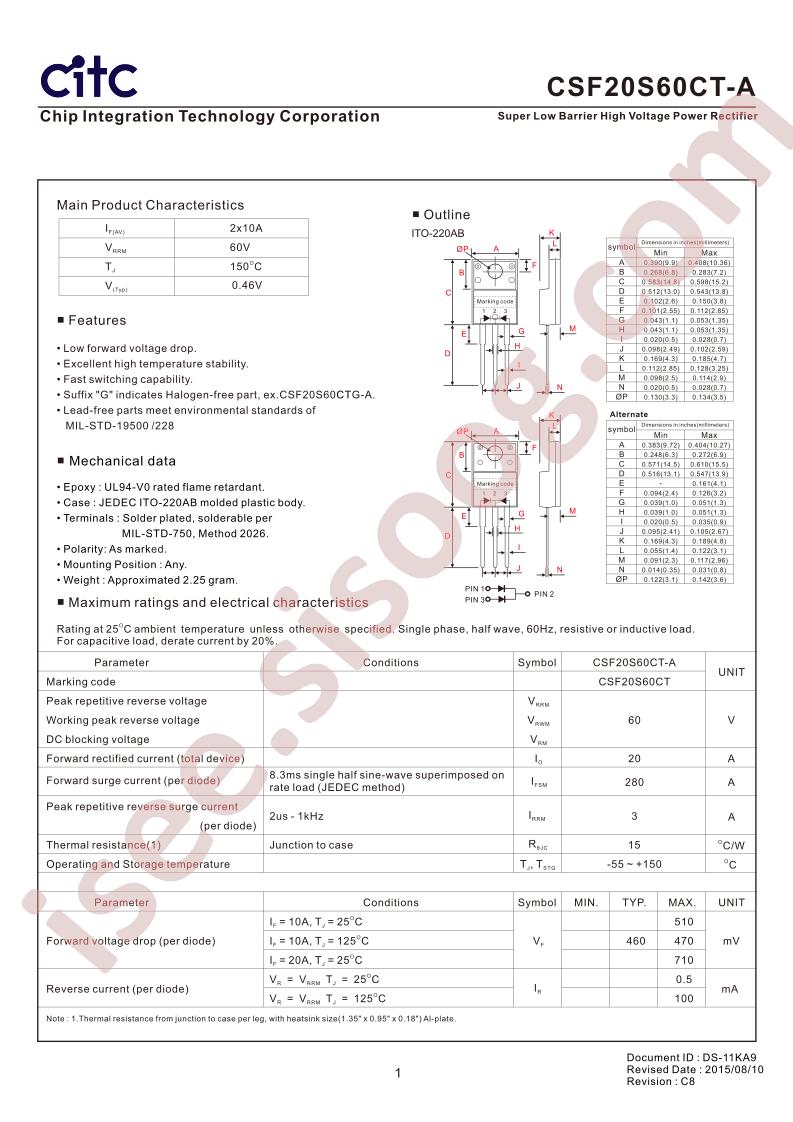 CSF20S60CT-A