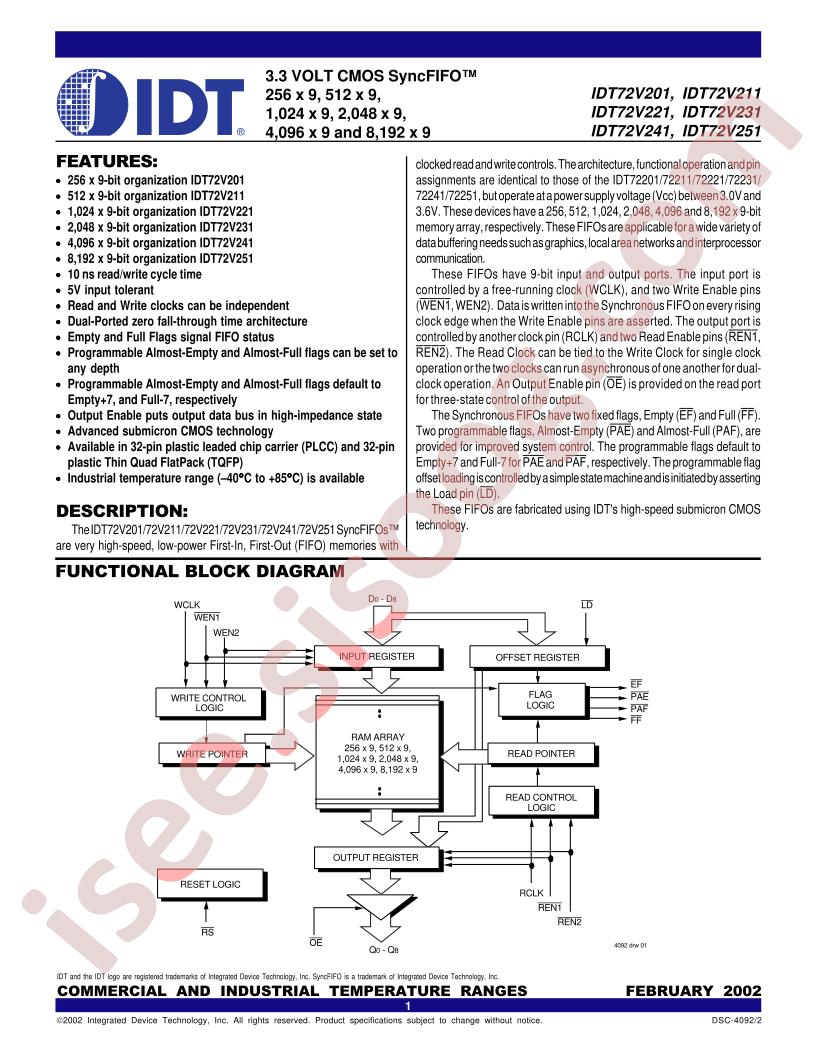 IDT72V221L10JI