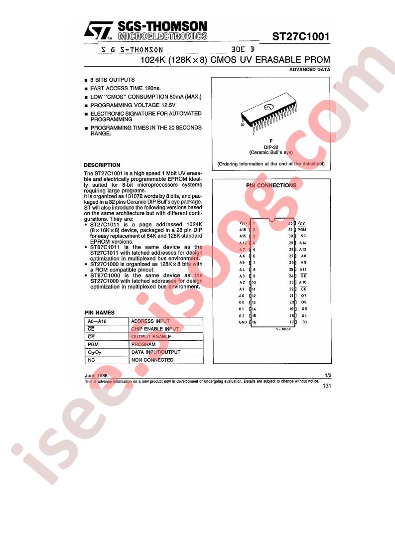 ST27C1001