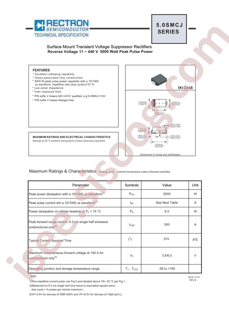 5.0SMCJ120CA