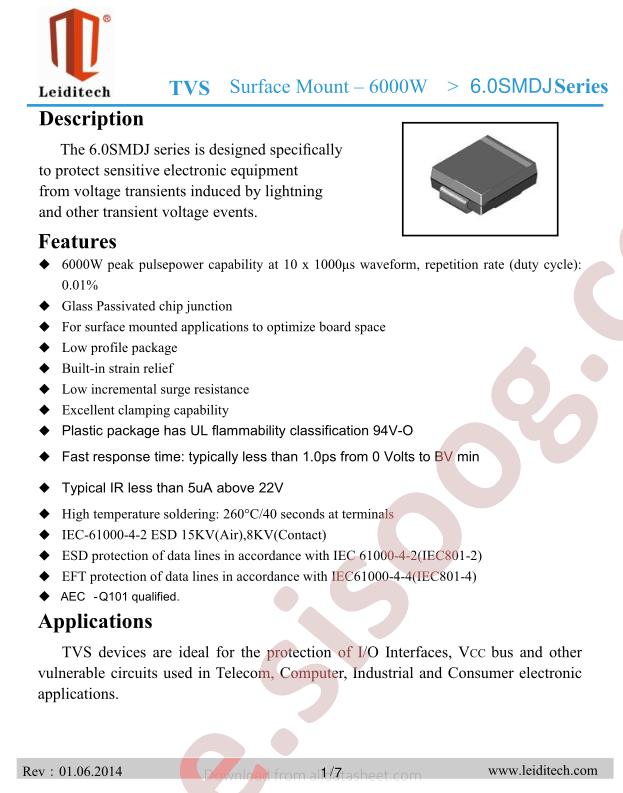 6.0SMDJ18CA