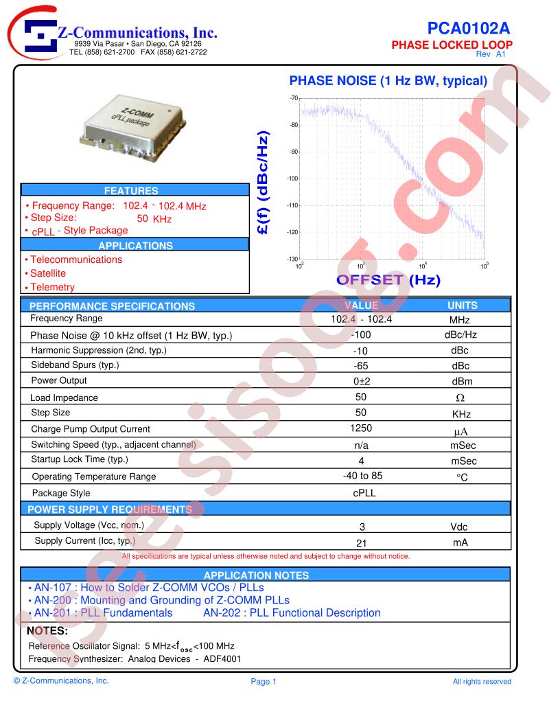 PCA0102A