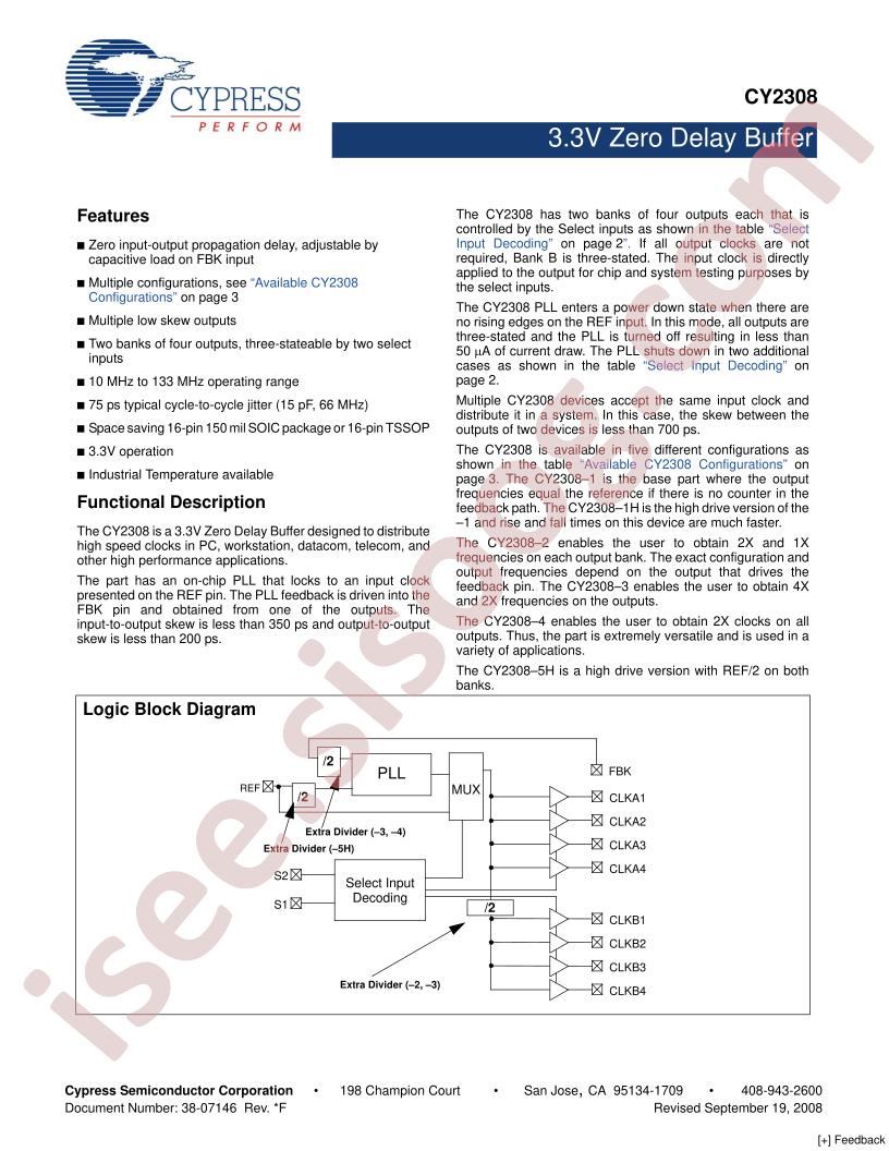 CY2308SC-1H