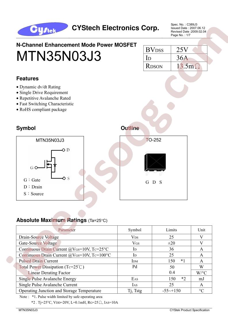MTN35N03J3