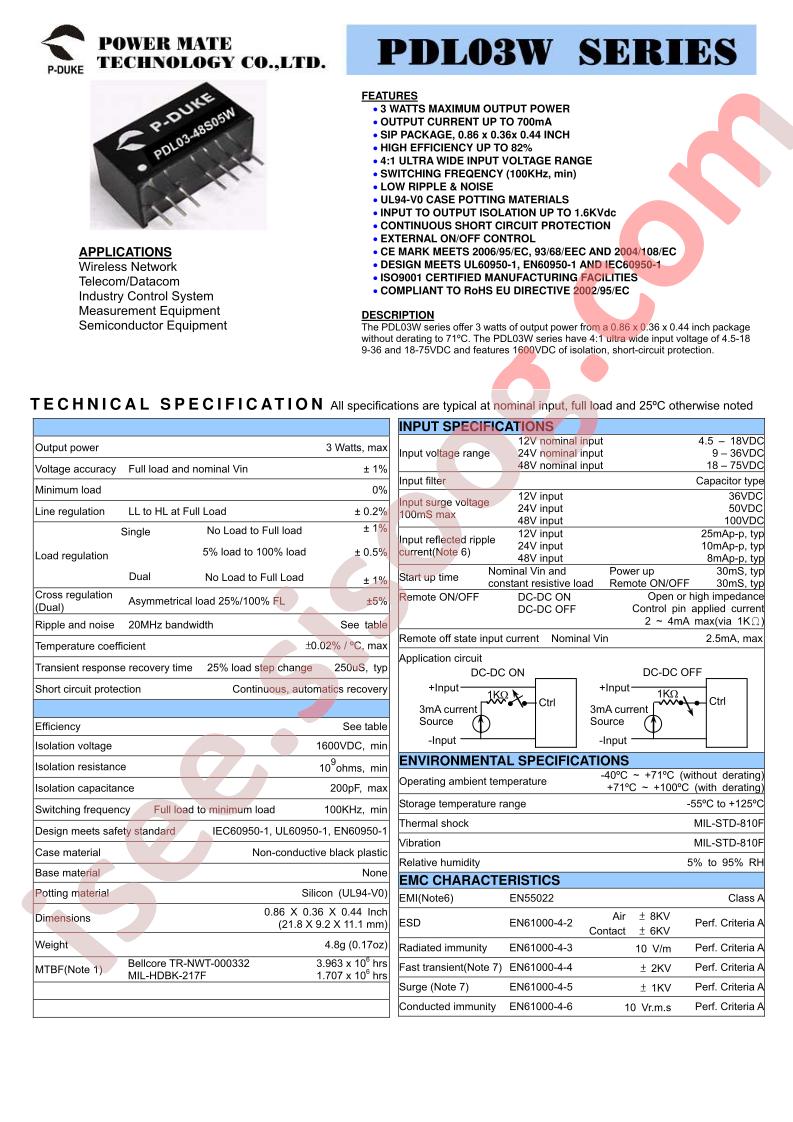 PDL03-48S3P3W