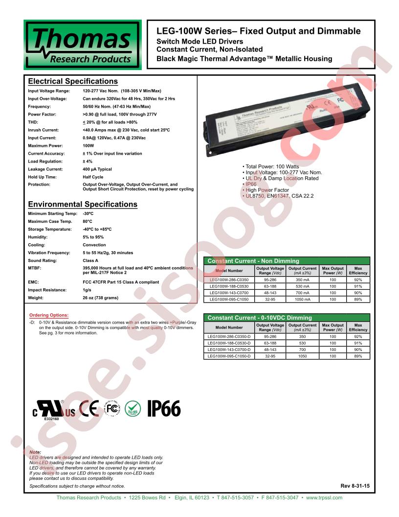 LEG100W-286-C0350-D