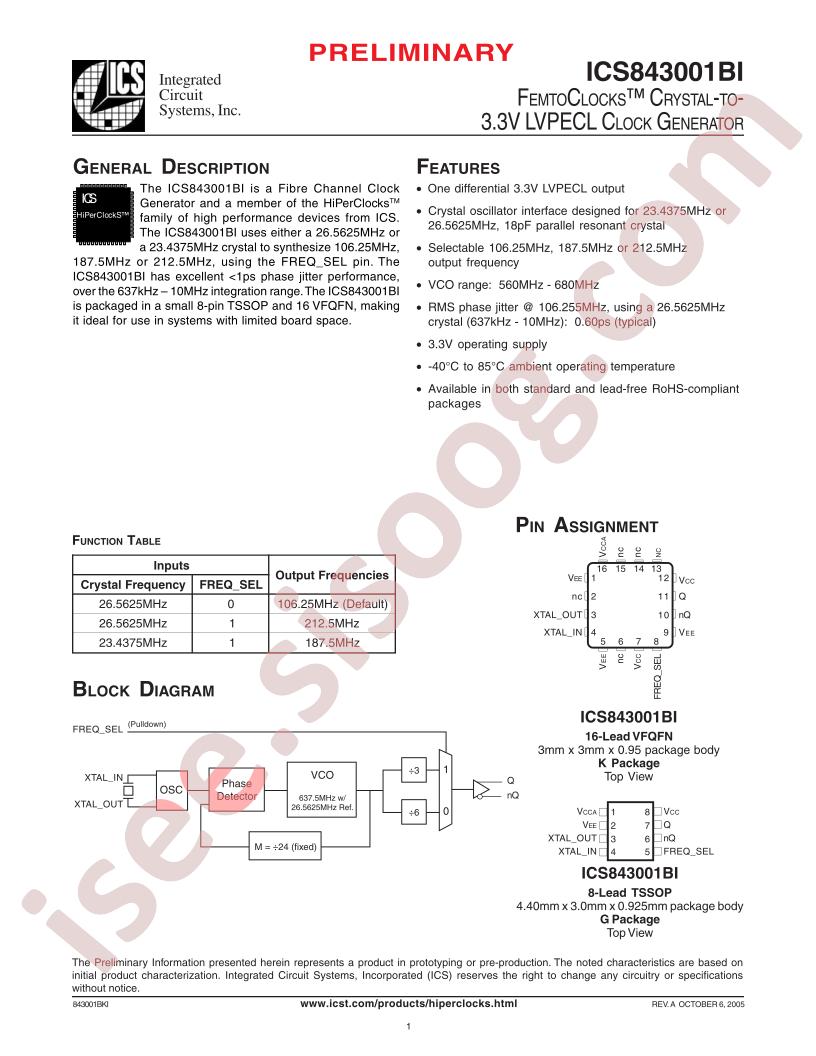 ICS843001BGILFT