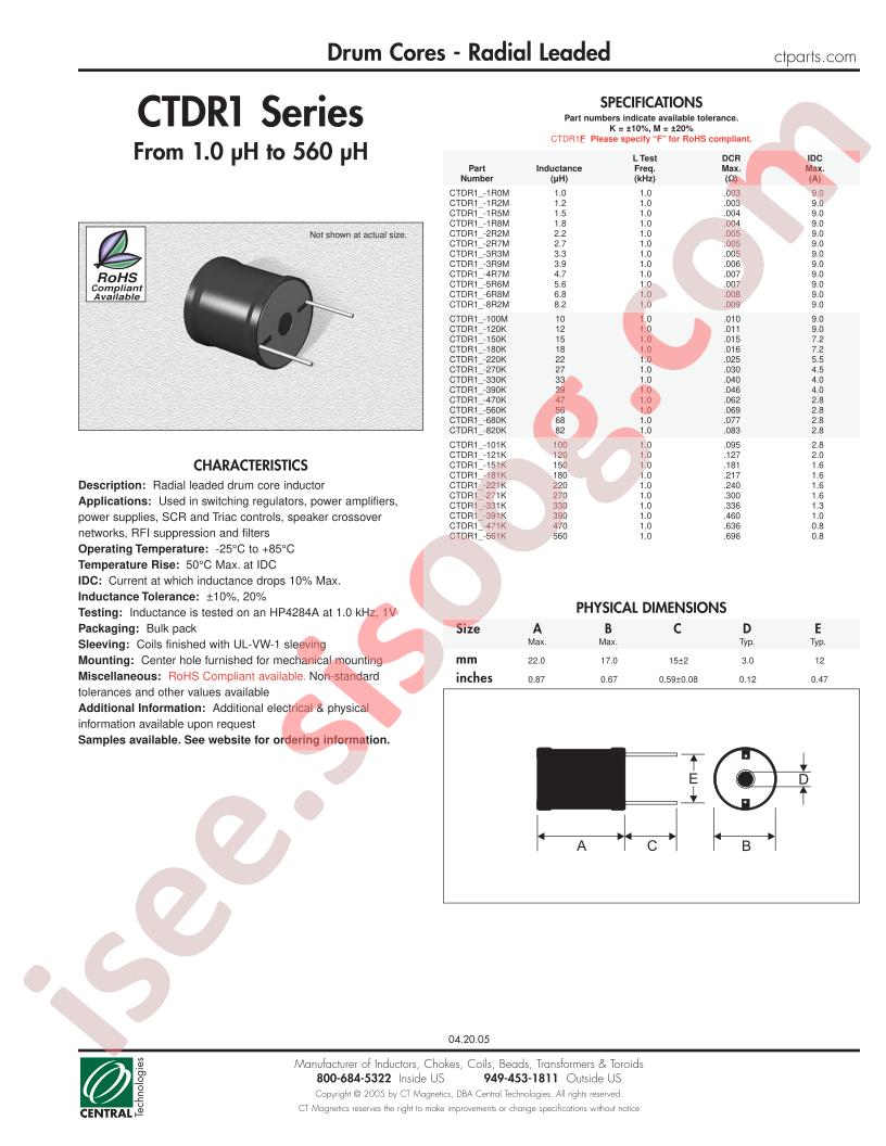 CTDR1-100M