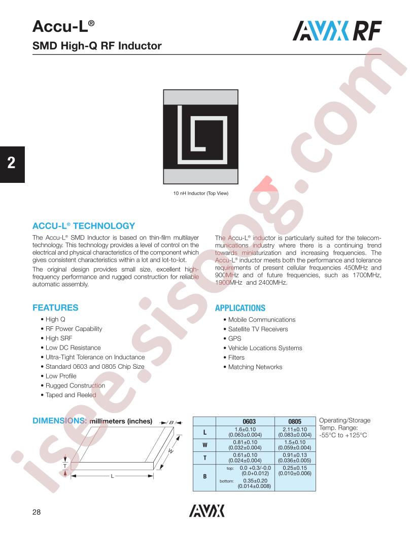 L0805220LGWTR