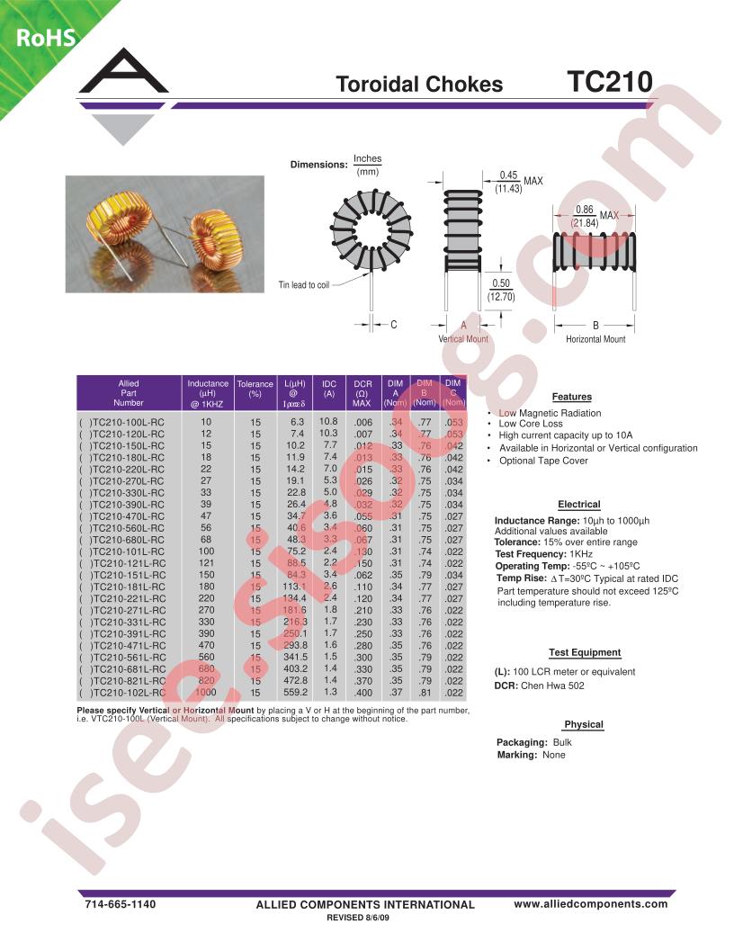 TC210-100L-RC