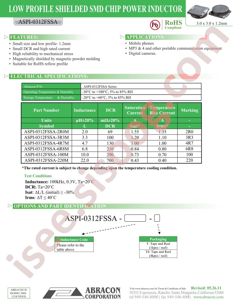 ASPI-0312FSSA-100M