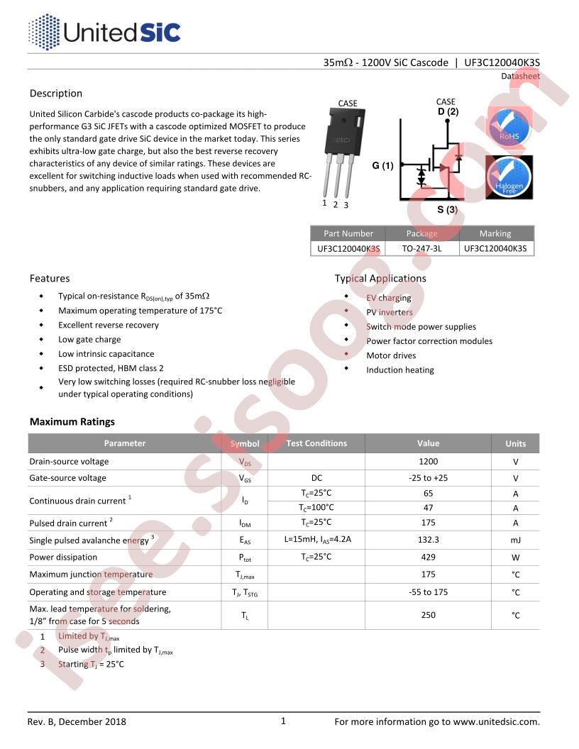 UF3C120040K3S