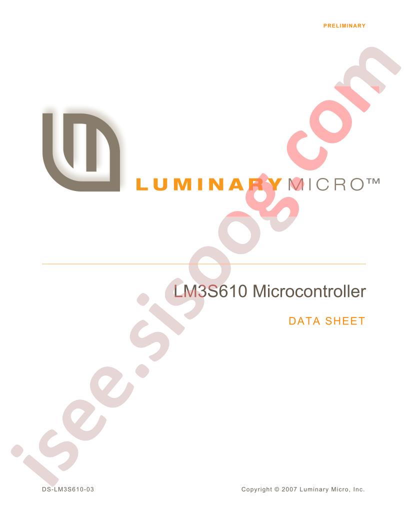 LM3S610-IQC20-A2