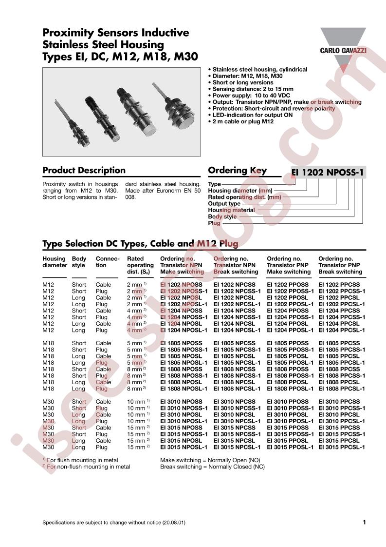 EI1805NPCSS-1