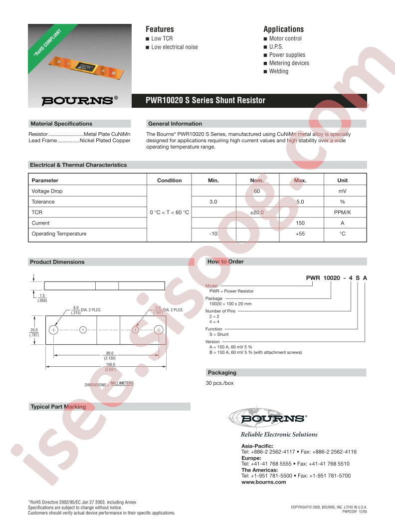 PWR10020-4SA