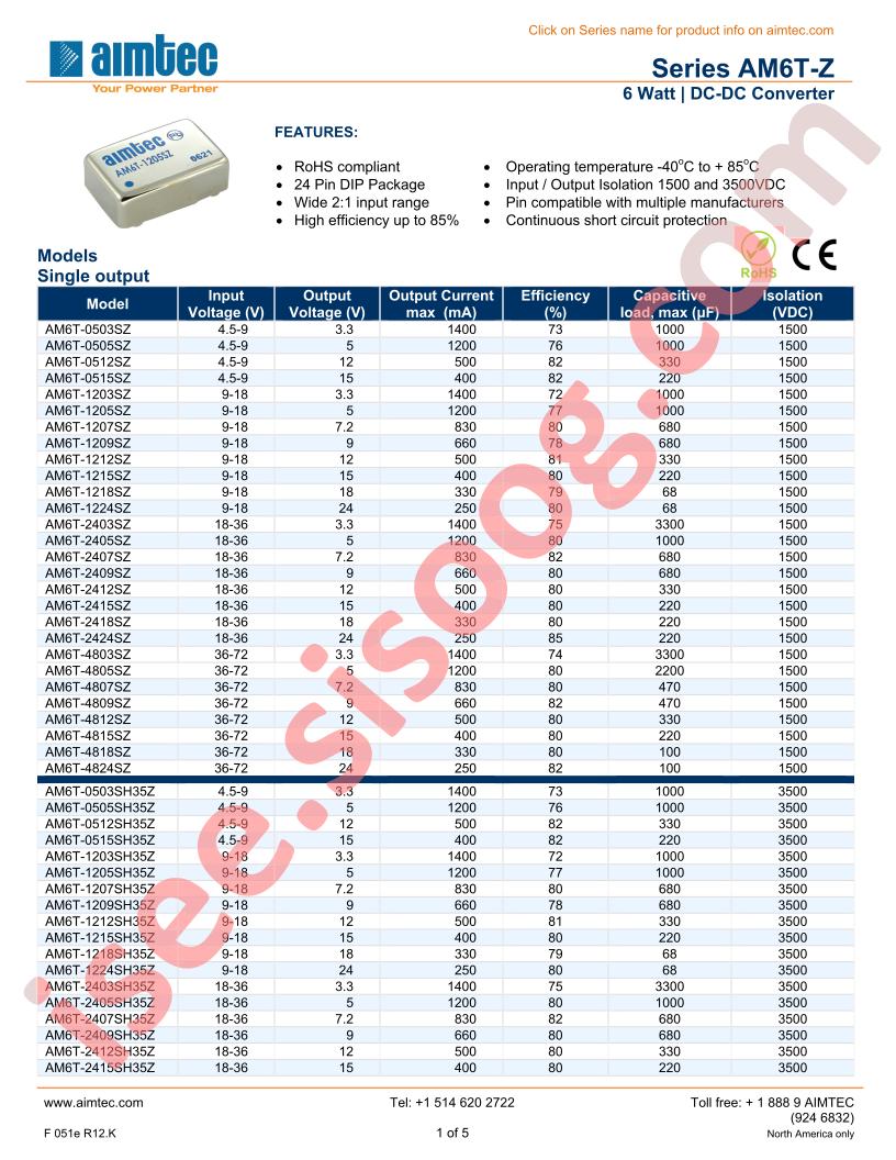 AM6T-0503SZ