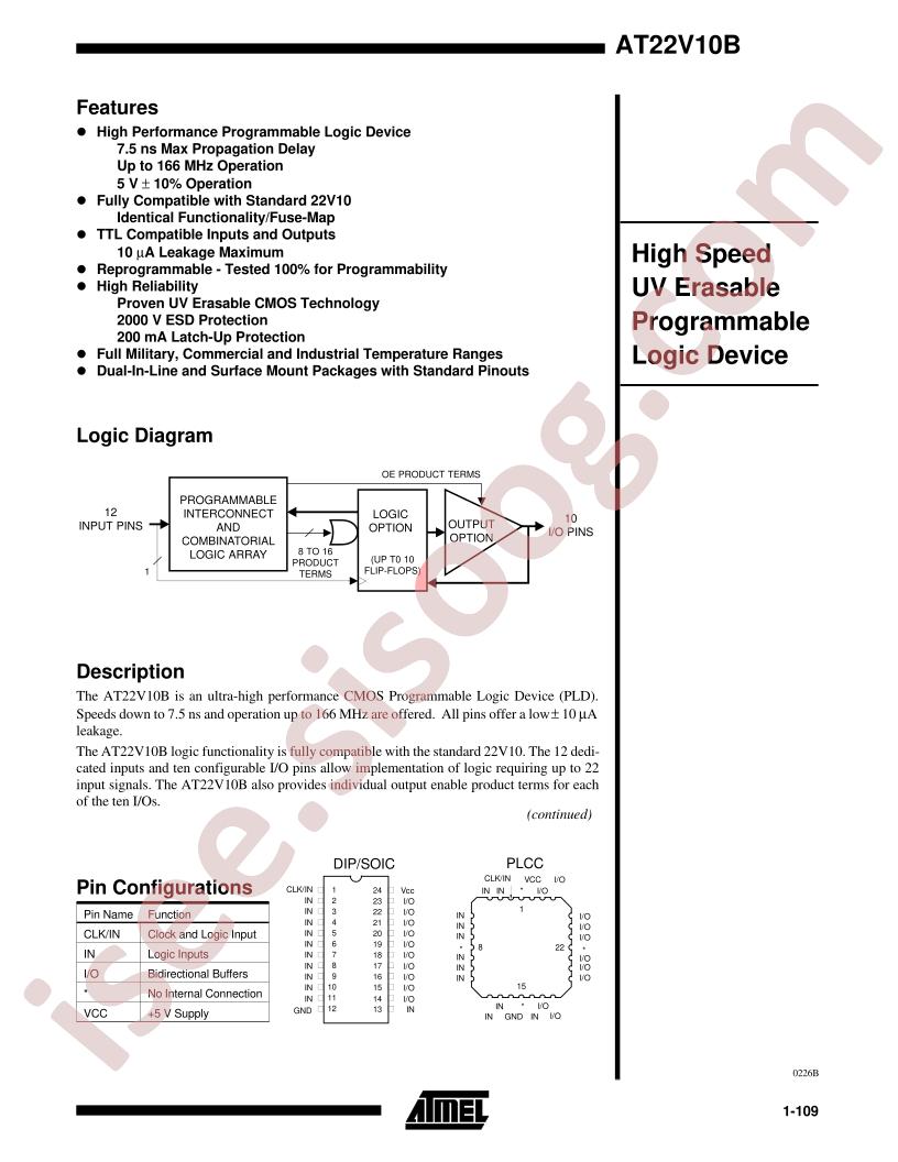 AT22V10B-10NM