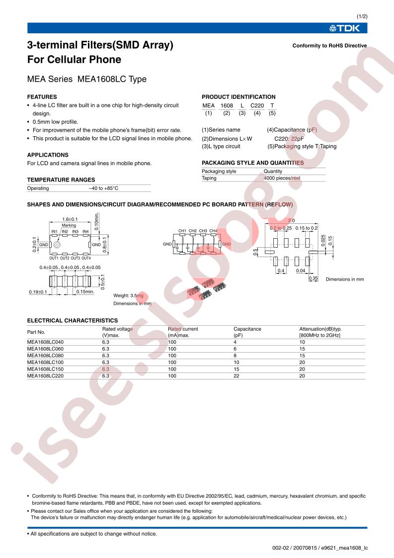 MEA1608LC060