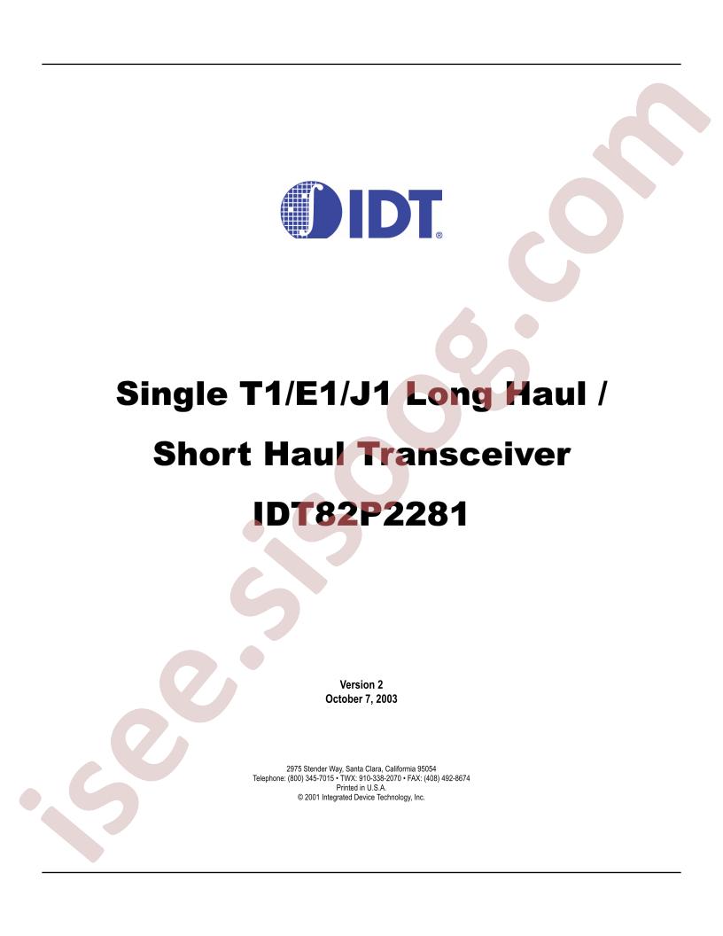 IDT82P2281