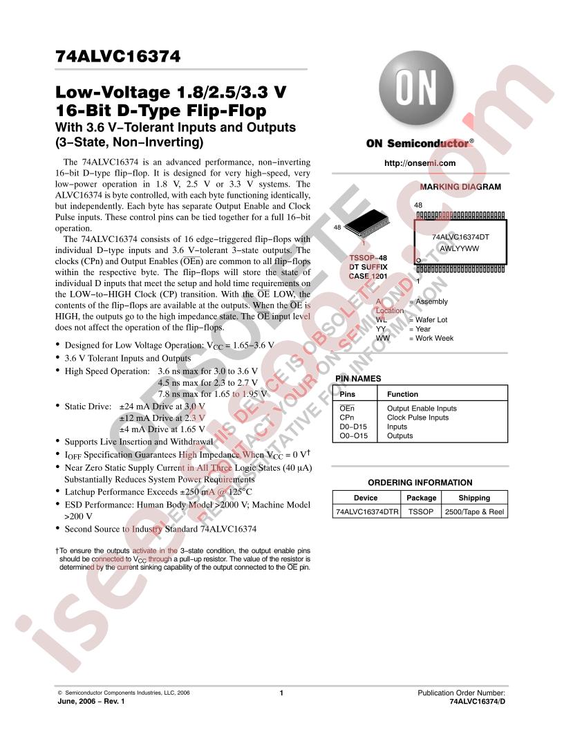 74ALVC16374
