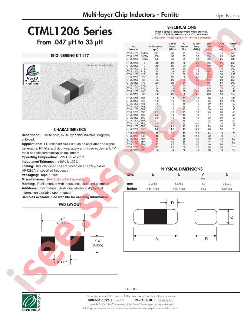 CTML1206-100M